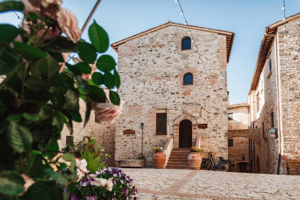 Borgo Petroro, a medieval country relais in the Umbrian countryside near Todi.